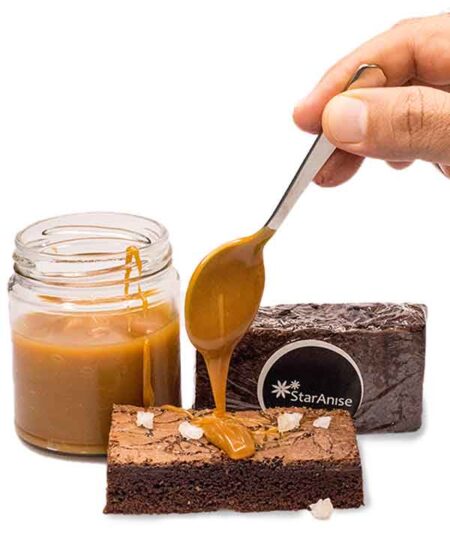 Caramel Sea Salt Brownies from Star Anise by Chef Anees Khan | Desserts | Order online for home delivery | Best Bakery in Mumbai