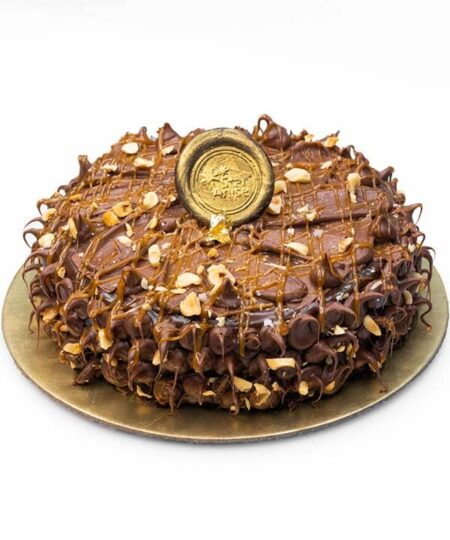 Hazelnut Caramel Sea Salt Gateaux from the Best Bakery in Mumbai- Star Anise Patisserie | Signature cake | Order online