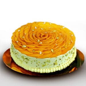 Fresh mango gateaux