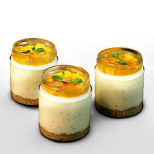 Mango cheese cake coupe