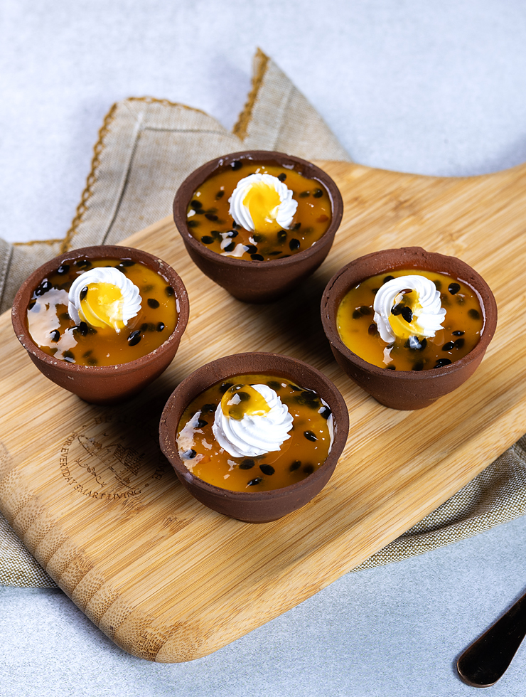 Passion Fruit Baked Yoghurt