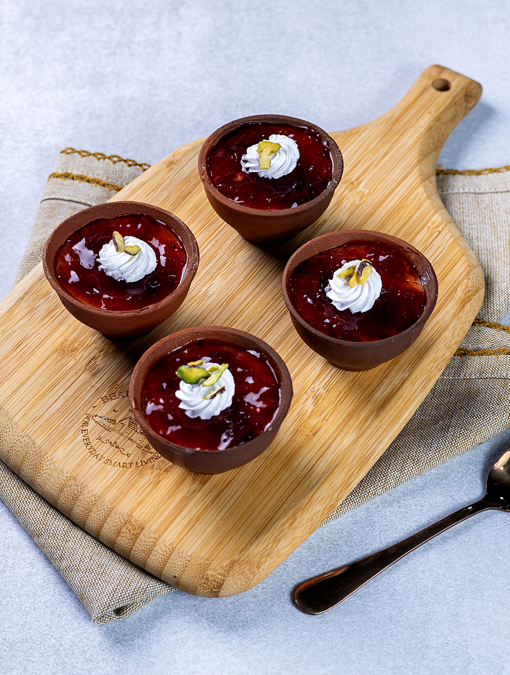 Strawberry Baked Yoghurt