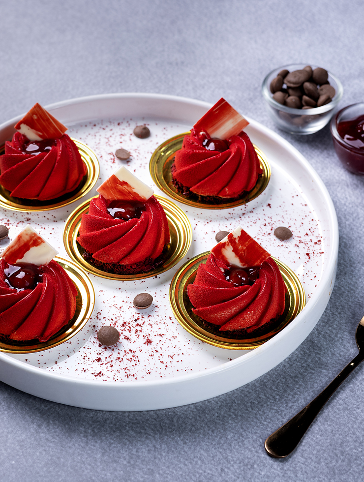 Swiis Truffle with Cherry Entrement