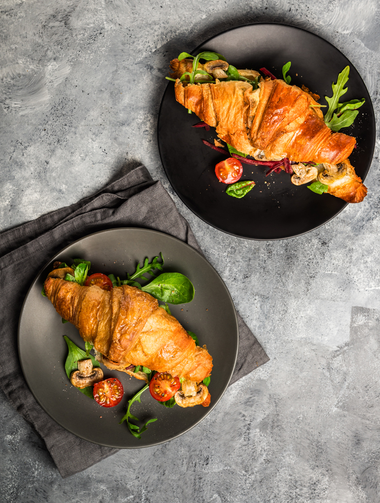 Chicken Cheese & Mushroom Croissant