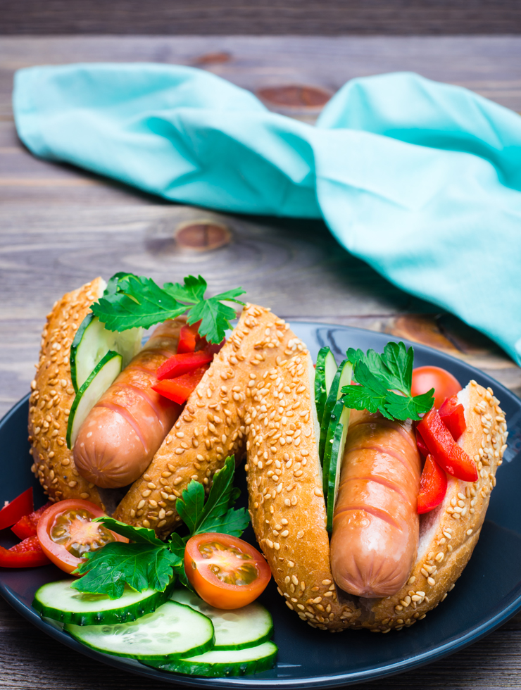 Hot Dog Rolls (Sesame seeds)