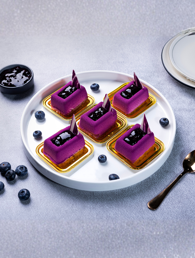 No Baked Blueberry Entremet