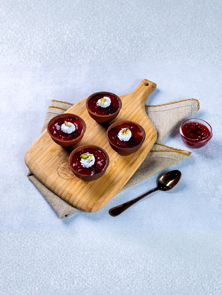 Strawberry Baked Yoghurt