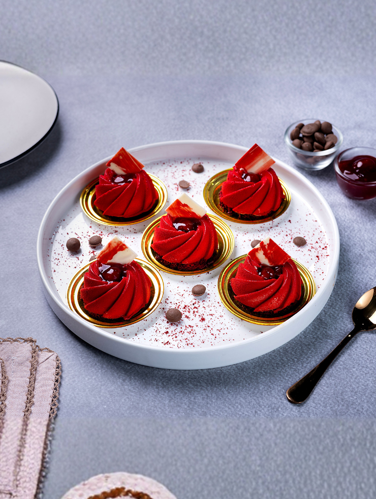 Swiis Truffle with Cherry Entremet